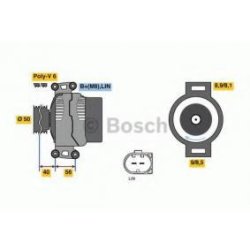 MERCEDES MB S350 S450 S500 Generator 220A org. Bosch